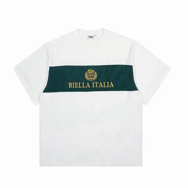 Camisetas Fila Mulher Branco/Verdes - Fila Heritage S/S Portugal Lisboa,WECI-52974